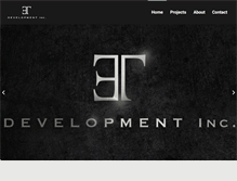 Tablet Screenshot of etdevelopmentinc.com